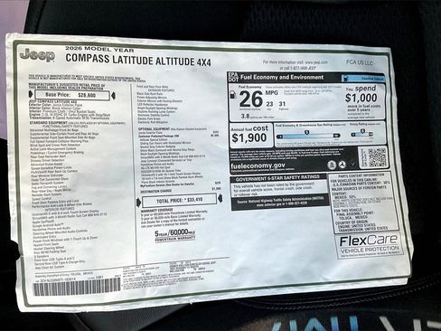 New 2026 Jeep Compass Latitude image 14