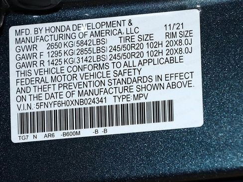 Used 2022 Honda Pilot Elite image 40