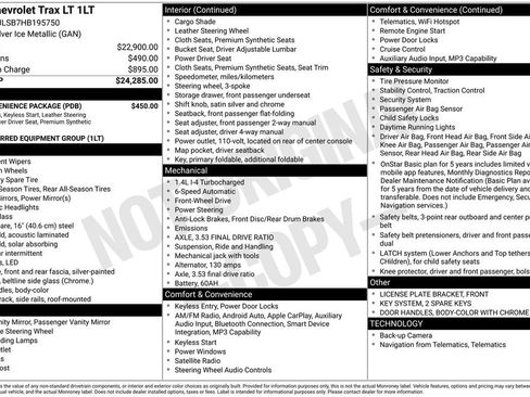 Used 2017 Chevrolet Trax LT w/ LT Convenience Package image 10