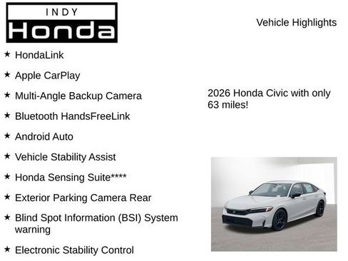 New 2026 Honda Civic Sport image 7