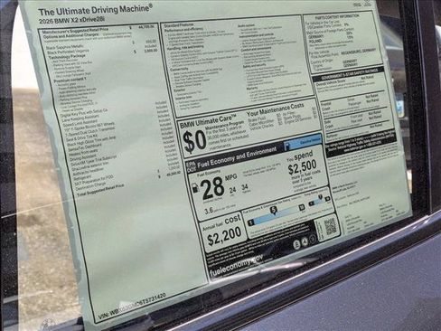 New 2026 BMW X2 xDrive28i w/ Technology Package AWD/4WD image 19