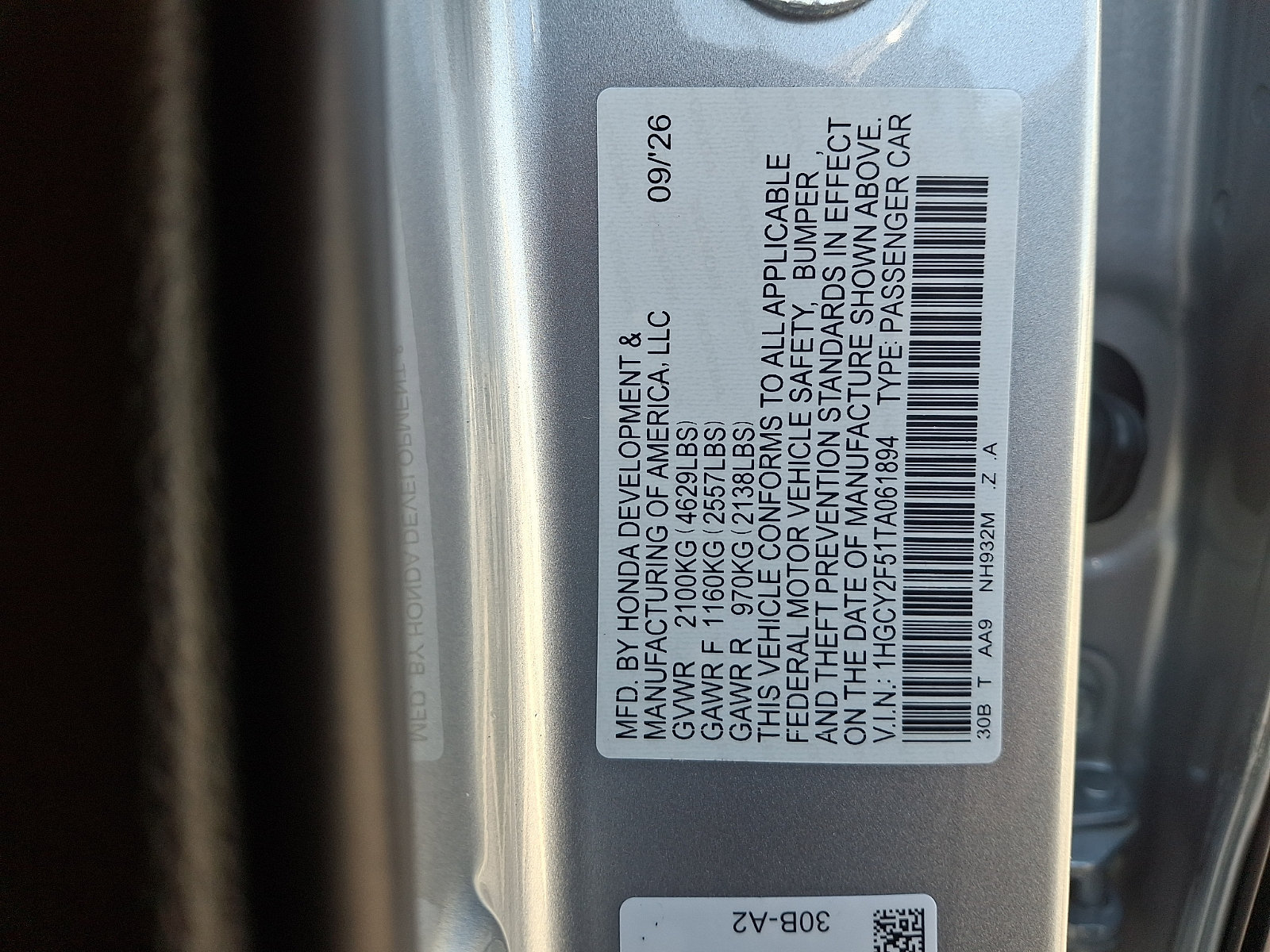 New 2026 Honda Accord Sport image 10