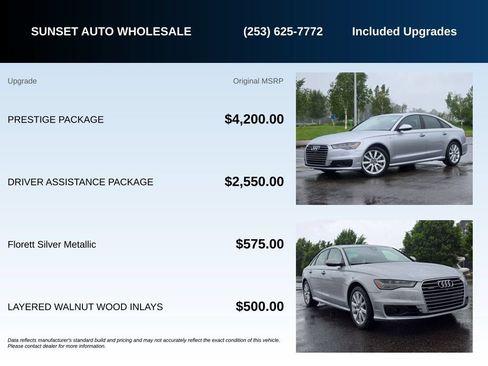 Used 2016 Audi A6 3.0T Prestige w/ Prestige Package AWD/4WD image 22