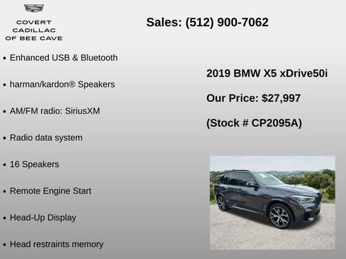 Used 2019 BMW X5 xDrive50i w/ M Sport Package AWD/4WD image 36