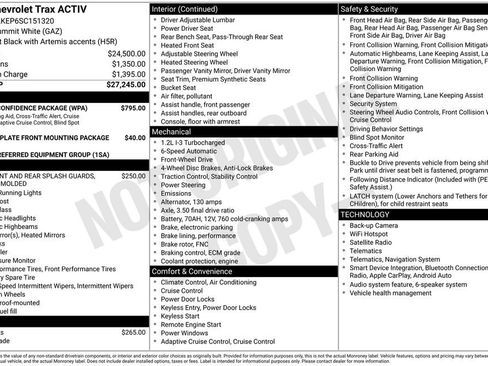 Used 2025 Chevrolet Trax ACTIV w/ Driver Confidence Package FWD image 3