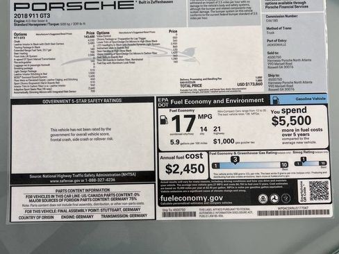 Used 2018 Porsche 911 GT3 RWD image 42