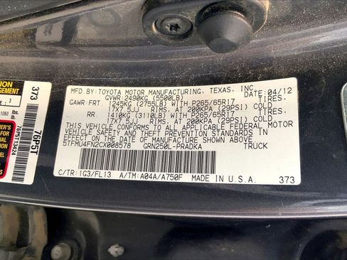 Used 2012 Toyota Tacoma Base w/ TRD Sport Pkg image 8