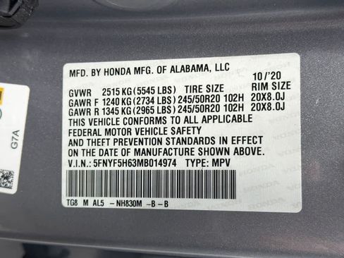 Used 2021 Honda Pilot Touring image 33