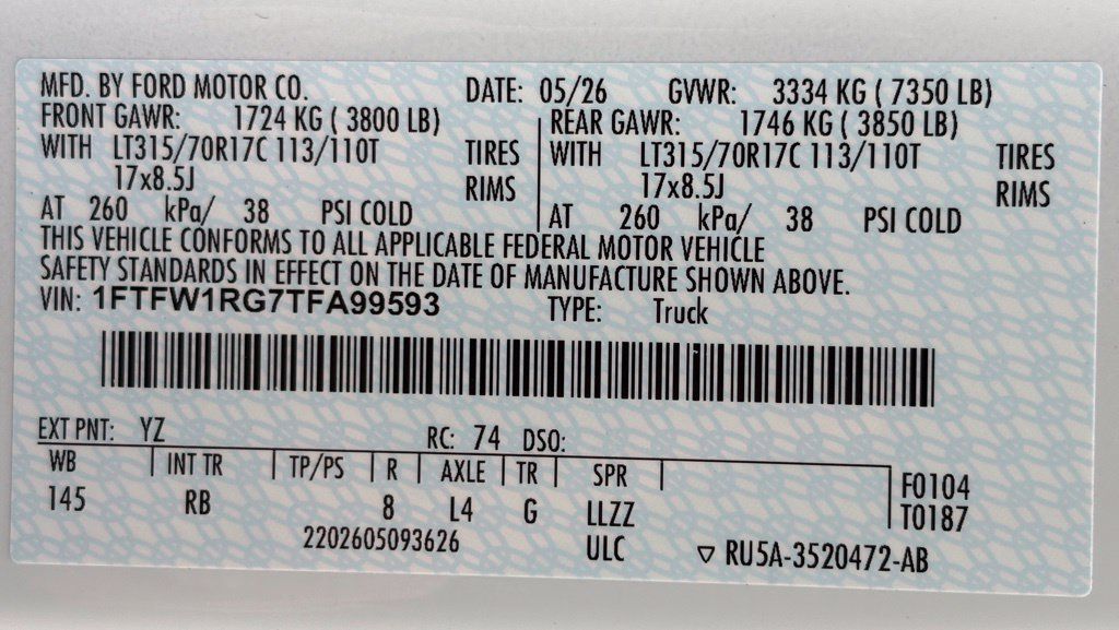 New 2026 Ford F150 Raptor AWD/4WD image 50