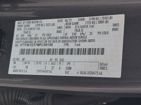 Used 2021 Ford F150 XLT w/ Equipment Group 302A High image 32