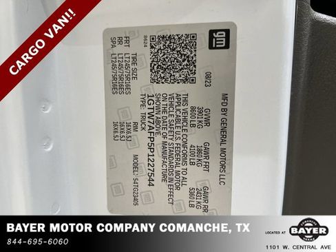 Certified 2023 GMC Savana 2500 RWD image 27