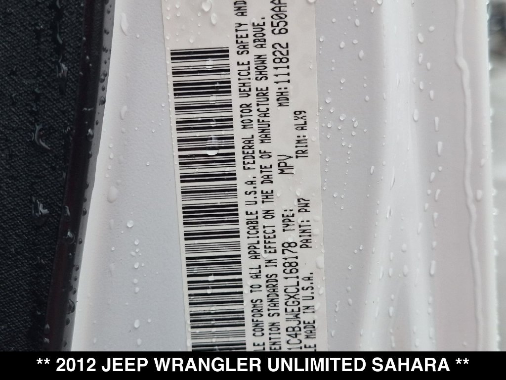 Used 2012 Jeep Wrangler Unlimited Sahara w/ Dual Top Group AWD/4WD image 27
