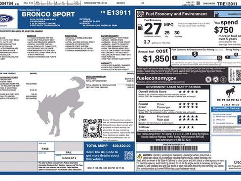 New 2026 Ford Bronco Sport Outer Banks w/ Outer Banks Tech Package+ AWD/4WD image 30