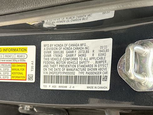 Used 2023 Honda Civic Sport image 12