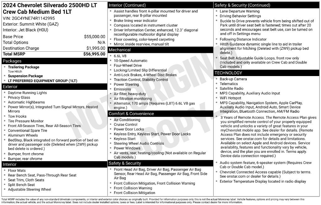 Used 2024 Chevrolet Silverado 2500 LT AWD/4WD image 15