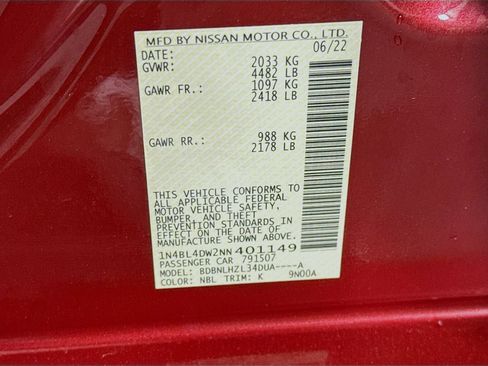Used 2022 Nissan Altima 2.5 SV AWD/4WD image 32