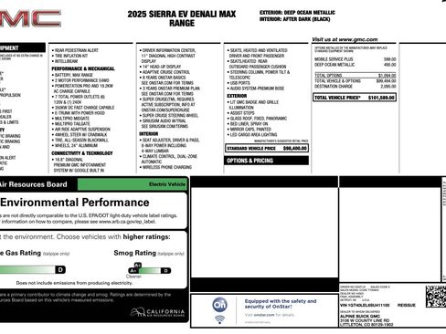 Used 2025 GMC Sierra EV Denali AWD/4WD image 3