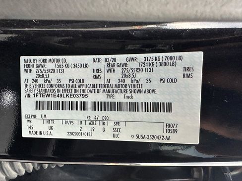 Used 2020 Ford F150 XLT w/ Equipment Group 302A Luxury AWD/4WD image 20