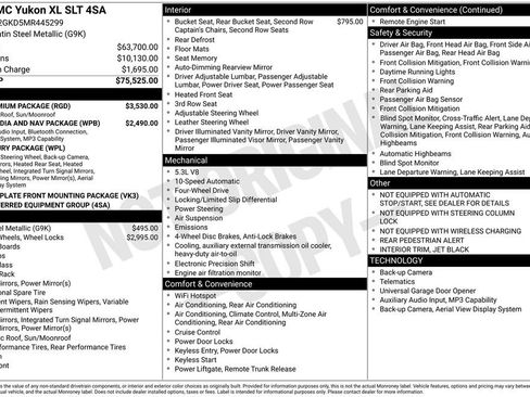 Used 2021 GMC Yukon XL SLT w/ SLT Premium Package image 7