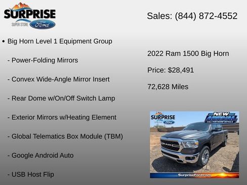 Used 2022 RAM 1500 Big Horn RWD image 16