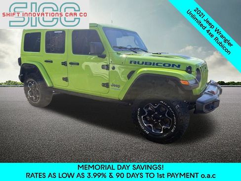 Used 2021 Jeep Wrangler Unlimited Rubicon 4xe w/ Steel Bumper Group AWD/4WD image 9