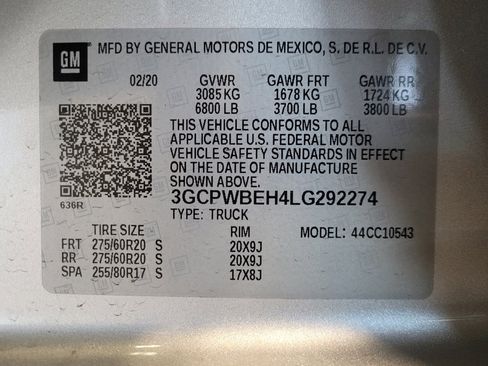 Used 2020 Chevrolet Silverado 1500 Custom w/ Custom Value Package RWD image 33