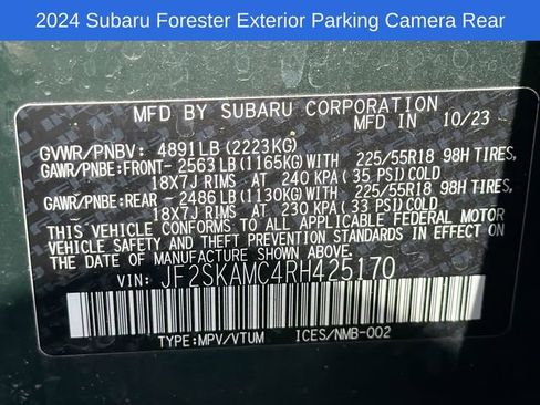 Used 2024 Subaru Forester Touring AWD/4WD image 31