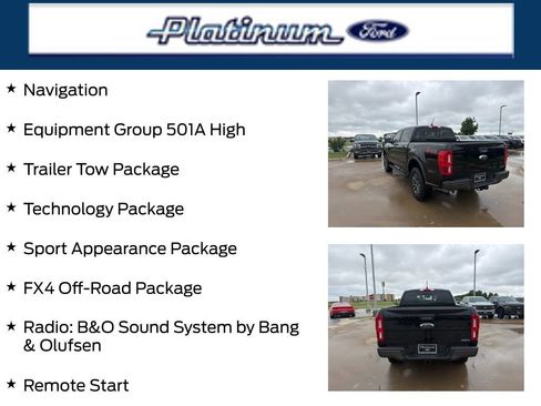 Used 2022 Ford Ranger Lariat w/ Equipment Group 501A High AWD/4WD image 22
