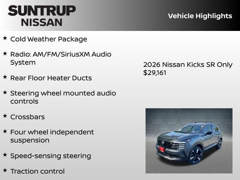 New 2026 Nissan Kicks SR w/ Cold Weather Package image 8