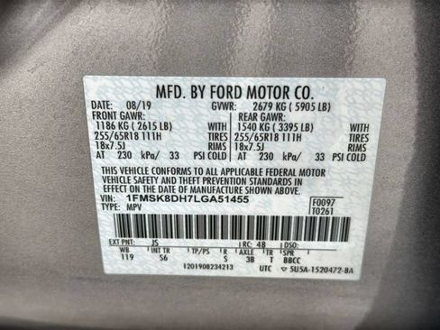 Used 2020 Ford Explorer XLT w/ Equipment Group 202A AWD/4WD image 33