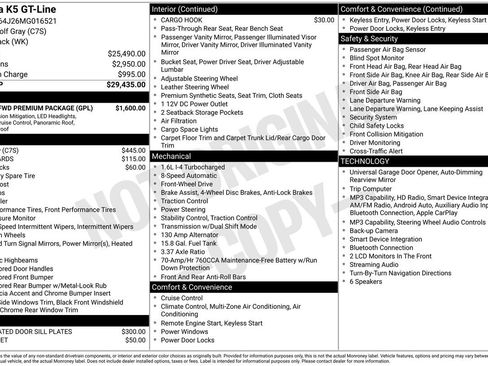 Used 2021 Kia K5 GT-Line w/ GT-Line FWD Premium Package image 9