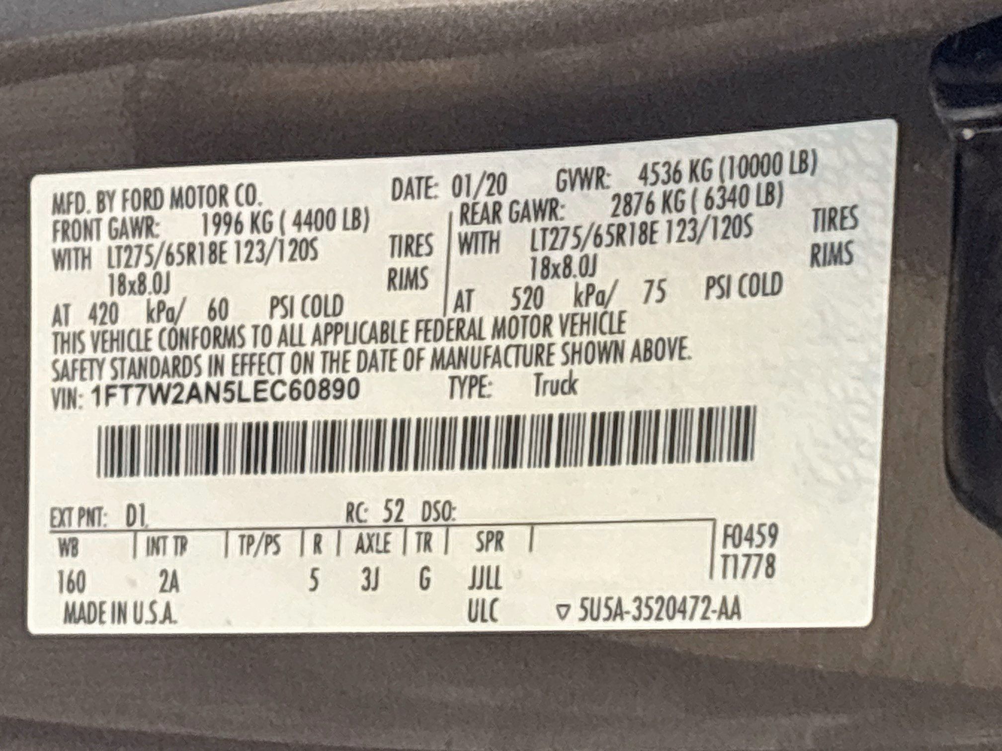 Used 2020 Ford F250 XLT w/ XLT Premium Package RWD image 35