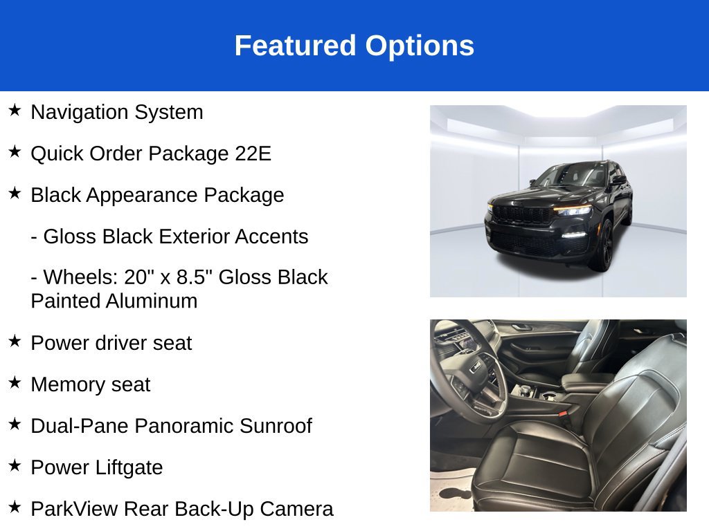Used 2025 Jeep Grand Cherokee Limited w/ Black Appearance Package AWD/4WD image 3