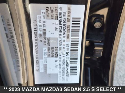 Used 2023 MAZDA MAZDA3 s FWD image 24