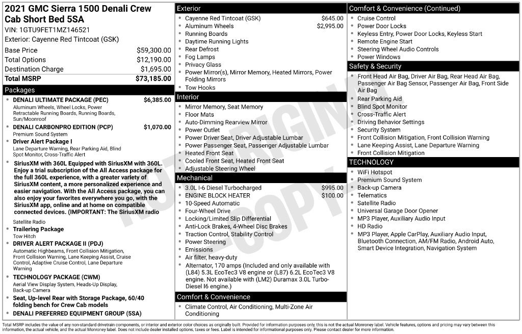 Certified 2021 GMC Sierra 1500 Denali w/ Denali Ultimate Package AWD/4WD image 40