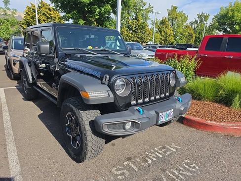 Used 2022 Jeep Wrangler Unlimited Rubicon 4xe w/ Cold Weather Group AWD/4WD image 1