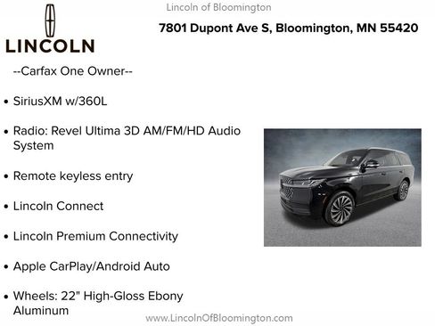 Used 2025 Lincoln Navigator Black Label AWD/4WD image 9