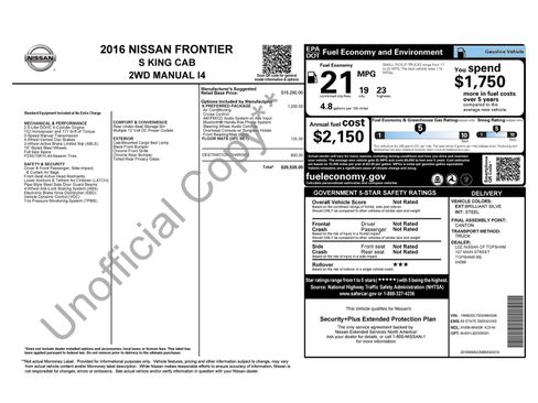 Used 2016 Nissan Frontier S w/ S Preferred Package image 6