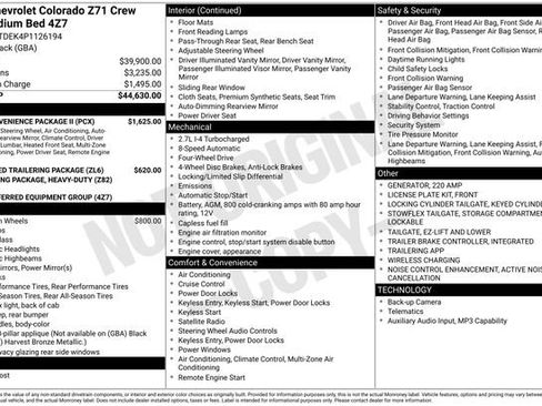 Used 2023 Chevrolet Colorado Z71 w/ Z71 Convenience Package 2 AWD/4WD image 9