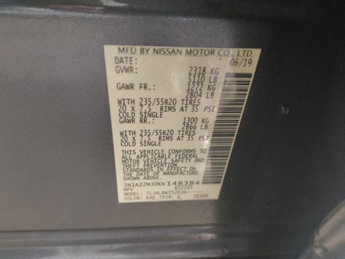 Used 2019 Nissan Murano SL FWD image 33