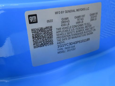 Used 2023 Chevrolet Corvette Stingray Premium Conv w/ Z51 Performance Package image 31