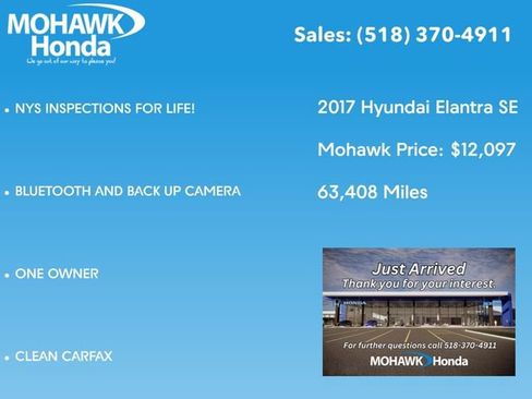 Used 2017 Hyundai Elantra SE FWD image 3