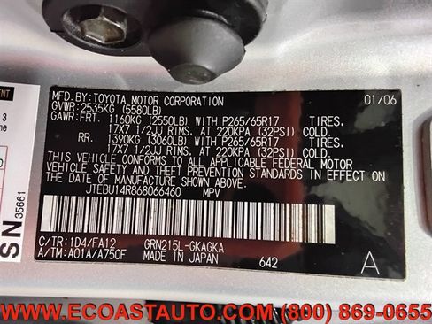 Used 2006 Toyota 4Runner Sport AWD/4WD image 17