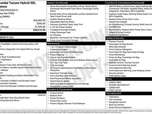 Used 2025 Hyundai Tucson SEL AWD/4WD image 27