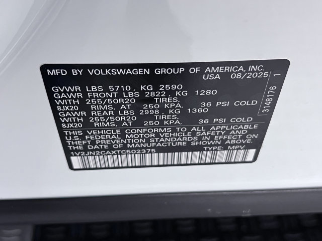 Certified 2026 Volkswagen Atlas SE FWD image 30
