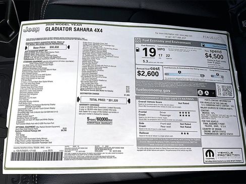 New 2026 Jeep Gladiator Sport image 26