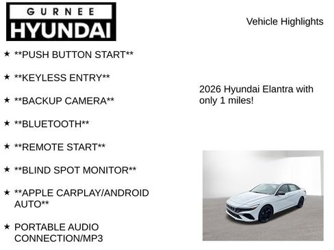 New 2026 Hyundai Elantra Sport w/ Cargo Package FWD image 7