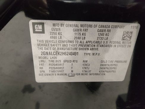 Used 2017 Chevrolet Equinox LT w/ Convenience Package image 33