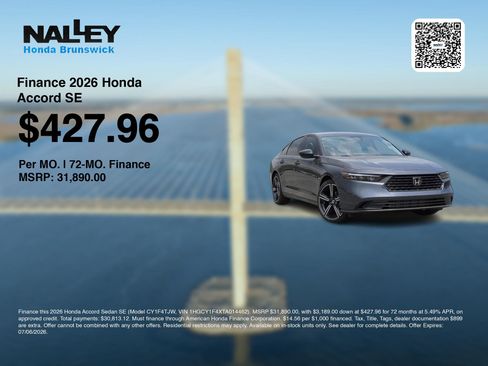 New 2026 Honda Accord SE image 7