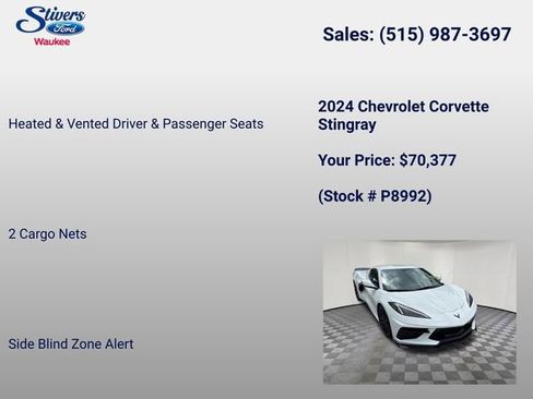 Used 2024 Chevrolet Corvette Stingray Preferred Cpe w/ 2LT RWD image 28